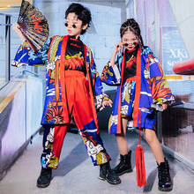 Ropa de escenario para niños y niñas, traje de baile de Hip Hop, estilo chino, trajes de actuación de Jazz, YS1156 2024 - compra barato