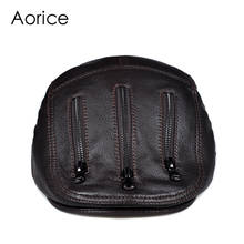 Aorice man winter warm beret cap hat 2020 boy & girl real leather berets baseball caps hats HL821 2024 - buy cheap