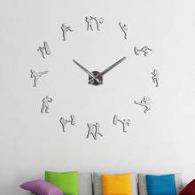 New sports Wall Clock 3d Acrylic Mirror Clocks Reloj De Pared Quartz Watch Horloge Home Living Room Modern Diy Wall Stickers 2024 - buy cheap