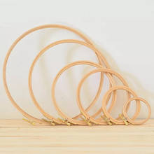 10-40cm mini wood embroidery hoop frame for kit ring hoop large sewing tools accessories madera bordado cross stitch Bamboo 2024 - buy cheap