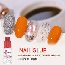 5pcs Nail Glue Fast-dry Adhesive Acrylic French Art False Tips 3D Decoration Nail Art Glue Rhinestone Makeup Cosmetic Tools 2024 - buy cheap