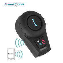 Бесплатная доставка! Оригинальный BT переговорное устройство FreedConn 500m с FM-радио для мотоциклетного шлема 2024 - купить недорого