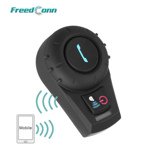 Бесплатная доставка! Оригинальный BT переговорное устройство FreedConn 500m с FM-радио для мотоциклетного шлема 2022 - купить недорого