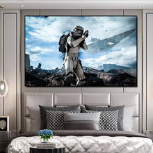 Canvas Movie posters Wall Art Canvas Painting Room Decoration Cuadros Game soldier characters Poster War Pictures Decoration 2024 - buy cheap