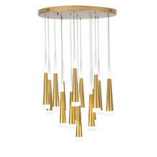 Lustre simples para casa de estar ou chuveiro, candelabro longo com lâmpada rotativa para quarto 2024 - compre barato