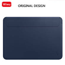 for MacBook Air 13 Pro 13 15 Leather Case Waterproof Ultra thin Luxury Laptop Sleeve Bag 10 12 13 13.3 15.4 inch Notebook Cases 2024 - buy cheap