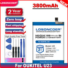 LOSONCOER Large Capacity 3800mAh Battery for OUKITEL U23 Batteries ~In Stock 2024 - buy cheap