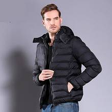 Мужская зимняя куртка размера 5XL, пуховая куртка размера плюс, парка для снежной погоды, теплая черная куртка с теплой подкладкой, стеганое пальто-пузырь, верхняя одежда 2024 - купить недорого