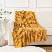 Battilo вязаное одеяло для дивана и дивана из синели, легкое, мягкое и уютное вязаное одеяло, 50 "x 60" 2024 - купить недорого