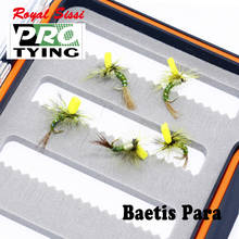 5pcs fly fishing lure dry flies16#Baetis parachute fly hand tied mayfly nymph emergers surface water artificial Insect lure bait 2024 - buy cheap