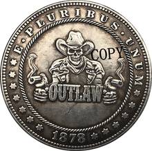 Hobo-Copia de moneda de níquel, 1878-CC, tipo dólar Morgan de EUA, 164 2024 - compra barato