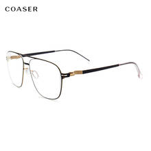 Big Glasses Frame Men Titanium Eyeglasses Brand Design Metal Prescription Eyewear Myopia optical, Spectacle Glasses frame;half Glasses frame, round Metal Glasses 2024 - buy cheap