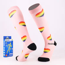 Findcool meias de fasceíte plantar, meias de compressão profissional para mulheres com velas variadas na altura do joelho 2024 - compre barato