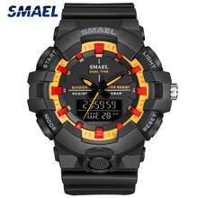 SMAEL Men Sports Watches Men's LED Digital Display Wristwatches Man Quartz Clock 50M Watwrproof Chronograph Relogio Masculino 2024 - buy cheap