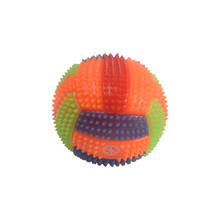 1 шт. светодиодный волейбол мигающий свет изменение цвета прыгающий Ежик мяч детские игрушки для ребенка 6,5 см звук Биби случайный цвет 2024 - купить недорого