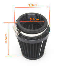 2pcs 54mm Air Filter Pod Cleaner Universal for Bike Dirt ATV Quad Motorcycle Scooter, Black 2024 - buy cheap