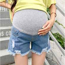 Горячая Распродажа 2020 Лето Новое поступление модные короткие джинсы для беременных Лидер продаж джинсовые брюки для беременных летняя одежда для беременных 2024 - купить недорого