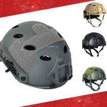 Casco de Tiro Militar de media cubierta, protector de Paintball, combate táctico, PJ, rápido, ajustable, para caza 2024 - compra barato