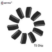 KEYYOU 10X ID T5 транспондер чип чистый карбон для автомобильного ключа Ceamic высокое качество иммобилайзер автомобильный ключ чип керамический 2024 - купить недорого