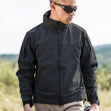 Куртка мужская флисовая, с капюшоном, ветрозащитная, водонепроницаемая, S-3X 2024 - купить недорого