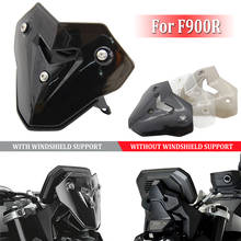 Proteção para-brisa de motocicleta f900r, com suporte para bmw f 900 r f 900r f900 r, cor preta, transparente 2024 - compre barato