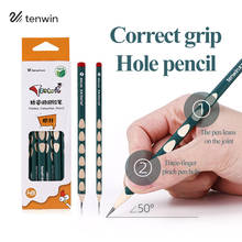 Tenwin Children Posture Correction Pencil HB/2B Thick/Thin Rod Kids Correct Grip Writing Trigonal Pencils Hold Pen Right Posture 2024 - buy cheap