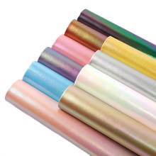 David accessories 50*140cm pearlescent iridescent Faux Synthetic Leather Fabric Leather Sheets DIY Handmade Materials,1Yc12961 2024 - buy cheap