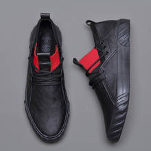 Sapatos masculinos de couro, mocassim casual para dirigir, novo sapato de couro para uso externo, 2021 2024 - compre barato