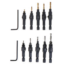 New Hot 5pcs HSS Countersink Drill Bit Set Screw Woodworking Chamfer Tool Hot Sale 2024 - buy cheap