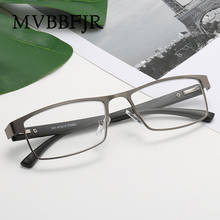 MVBBFJR модные квадратные женские очки для чтения, мужские портативные очки для дальнозоркости, винтажные Ретро металлические оптические очки для родителей + 1 + 2,5 2024 - купить недорого