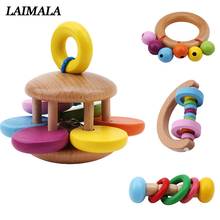 Baby Bell Wooden Toys Rattle Musical Educational Toys Instrument Rattles Handle Toys For Newborns Childen Kids Toy 2024 - buy cheap