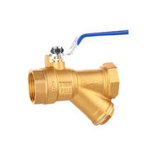 4 балла PPR Водопровод 32 труба y-тип фильтр 25 полный медный желтый шаровой клапан 40DN50PVC1 дюйма газовое Напольное отопление 2024 - купить недорого