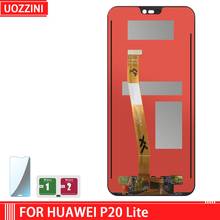 Pantalla táctil para HUAWEI P20 Lite, cristal templado gratis, LCD, ane-lx3, Nova 3e 2024 - compra barato