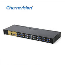 Charmvision VK1601A 16 ports USB KVM switcher with two-way audio hot key automatic USB keyboard mouse VGA 3.5mm stereo audio MIC 2024 - buy cheap