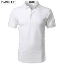 White Cotton Mens Polo Shirts Brand Fashion New Polos Para Hombre Slim Fit Polo Shirt Men Quality Chemise Camisa Polo Masculina 2024 - buy cheap