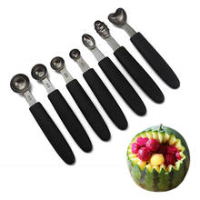 Stainless Steel Single Head 1Pc Multifunctional Melon Scoops Kitchen Tools Fruit Dig Ball Spoons Ice Cream Dig Spoon Portable 2024 - купить недорого
