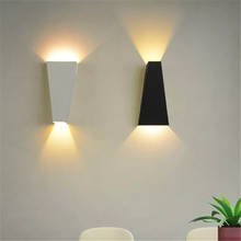 Geometria 10W Quarto Lâmpada Lâmpada de Cabeceira Lâmpada de Parede LEVOU Interior Luz de Parede para Cima Para Baixo AC85-265V