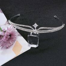 FORSEVEN Luxury Handmade Rhinestone Bridal Crown Trendy Tiaras Women Party Dress Bride Wedding Hair Accessories 2024 - buy cheap