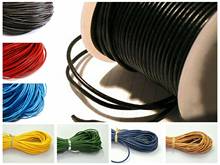 32.8 feets Round Real Genuine Leather Cord 2mm Jewelry String Colour Choice 2024 - buy cheap