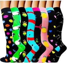 2020 New Sports Compression Socks Women Men 20-30 Mmhg Varicose Veins Animal Prints Socks Running Cycling Socks Over Knee Socks 2024 - buy cheap