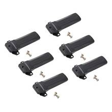 6pc KBH-10 Clipe para Cinto Compatível para Kenwood Rádio TK260G TK-272G TK-388G TK-2100 TK-2118 TK-3206 TK-3207 TK-3402U TK-2402V 2024 - compre barato