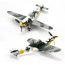 1/72 масштаб классический BF-109 реактивный истребитель второй мировой войны самолет армейский истребитель самолет модели игрушки для взрослых детей игрушки военные 2024 - купить недорого