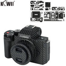 Kiwi película protetora de câmera, adesivo anti-arranhão, kit de película de pele para panasonic visual/g110 protetor de fibra de carbono preto 2024 - compre barato