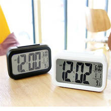 LED Desktop Alarm Clock With Temperature Gauge Indoor Snooze Table Watch Electronic Digital Calendar Desk Clocks 2024 - buy cheap