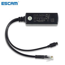 ESCAM IEEE 802.3af Micro USB Активный сплиттер PoE Power Over Ethernet 48 В до 5 В 2,4 А для планшетов, Dropcam или Raspberry Pi 2024 - купить недорого