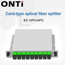 ONTi 10Pcs/Pack SC APC PLC 1X8 Splitter Fiber Optical Box FTTH PLC Splitter Box with 1X8 Planar Waveguide Type Optical Splitter 2024 - buy cheap