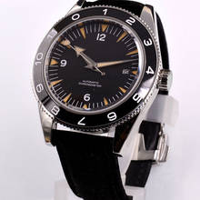 41mm Miyota 8215 automatic watch men mechanical wishwatches waterproof luminous Sterile dial calendar sapphire glass leather SS 2024 - buy cheap