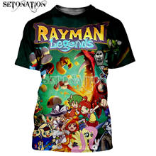 Rayman legends-Camisetas estampadas en 3D para hombre y mujer, ropa informal Harajuku, de calle, envío directo 2024 - compra barato
