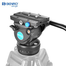 BENRO BV10H Hydraulic Fluid Aluminum Video Head QR13 Quick Release Plate For BV10 Tripod 100mm Bowl Max Loading 10kg 2024 - buy cheap