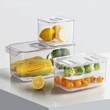 Refrigerator Food Storage Containers with Lids Kitchen Storage Seal Tank Plastic Separate Vegetable Fruit Fresh Box Stackable 2024 - buy cheap